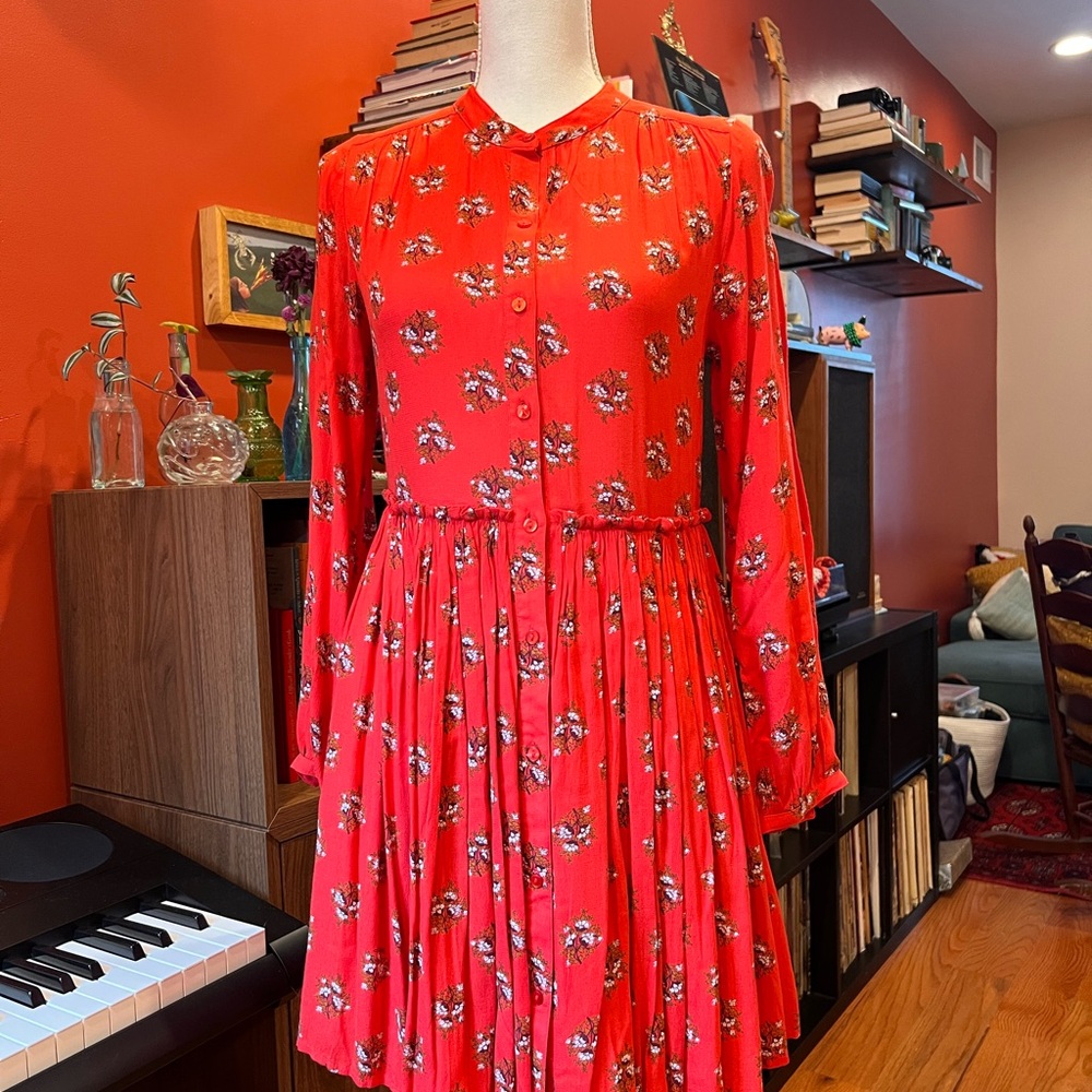 Lucky Brand Floral Red Dress
